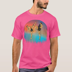 Sawadee Thai Traditional Sak Yant Thai Twin Tiger  T-Shirt