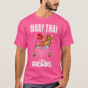 Sawadee Thai Traditional Sak Yant Thai Twin Tiger T-Shirt