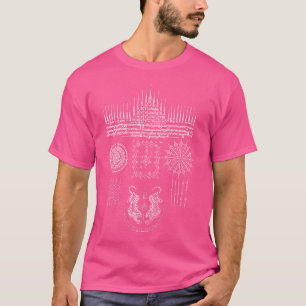 Sawadee Thai Traditional Sak Yant Thai Twin Tigers T-Shirt