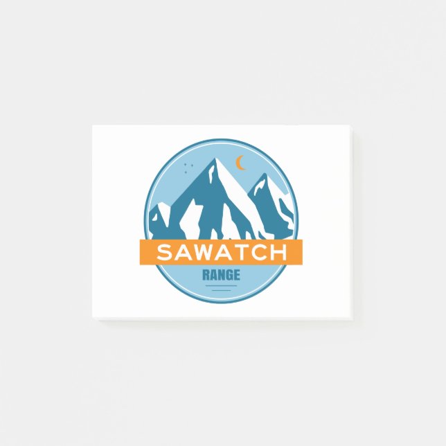 Sawatch Range Colorado Post-it Notes (Front)
