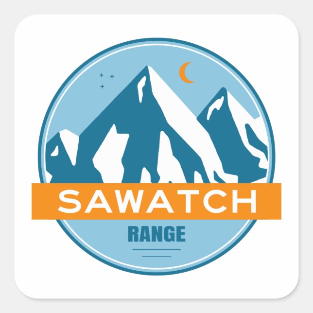 Sawatch Range Colorado Square Sticker (Front)