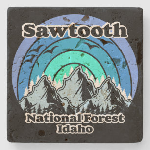 Sawatooth National Forest Stone Coaster