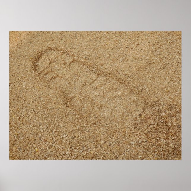 Sawdust Boot Print Poster (Front)
