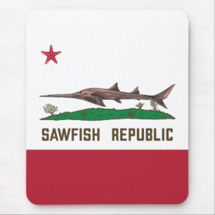Sawfish Republic Ray Flag Carpenter Shark Mouse Pad