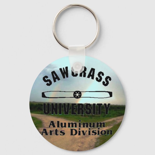 Sawgrass University Aluminium Arts Division Key Ring (Front)