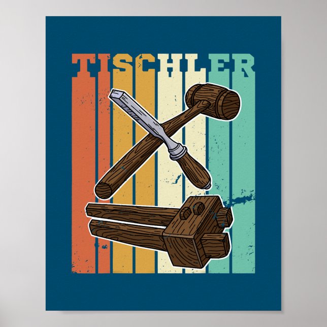 Sawmill Carpenter Carpenter Woodworker Chainsaw Poster (Front)