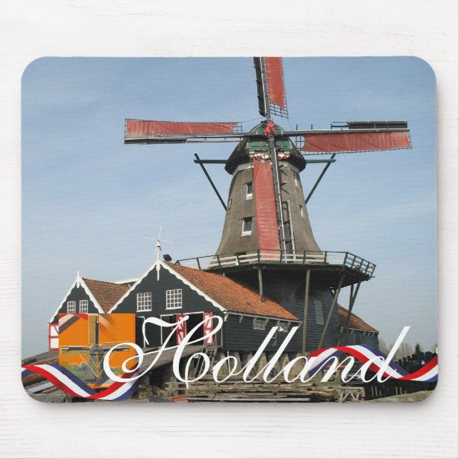 Sawmill Windmill Holland Souvenir Mousepad (Front)