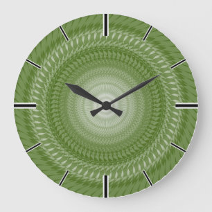 Saws Mandala in tribals Large Clock