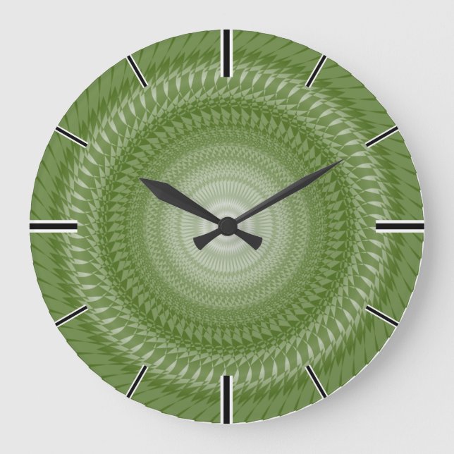 Saws Mandala in tribals Large Clock (Front)