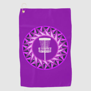 Sawtooth Basket Purple Golf Towel