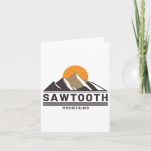 Sawtooth Mountains Idaho Forest Hiking Outdoors Card