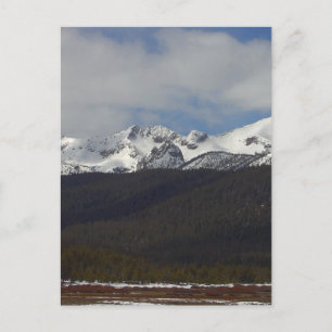 Sawtooth Mountains Snow Peaks Postcard