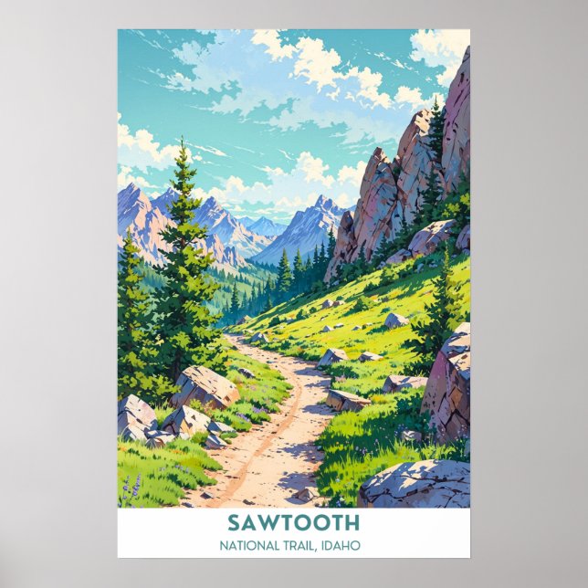 Sawtooth, National Trail, Idaho Poster (Front)