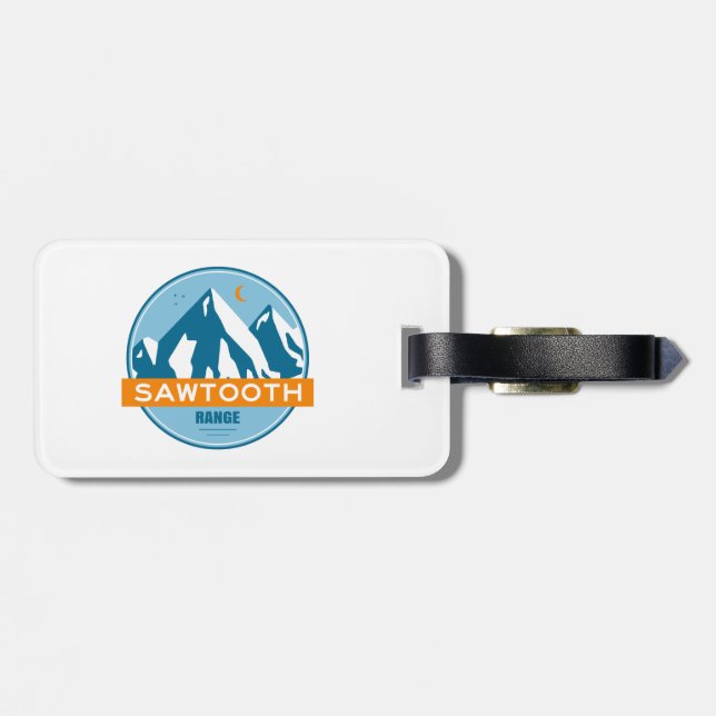 Sawtooth Range Idaho Luggage Tag (Back Horizontal)