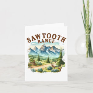 Sawtooth Range Idaho Travel Nature Mountain Explor Card