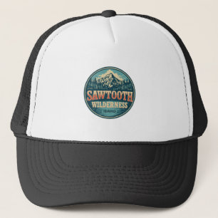 Sawtooth Wilderness Idaho Mountain Hiking Alpine Trucker Hat