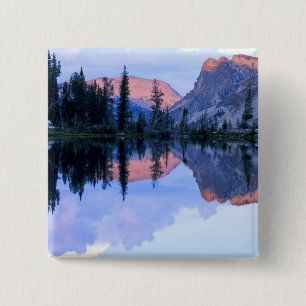 Sawtooth Wilderness, Idaho. USA. Cumulus 15 Cm Square Badge
