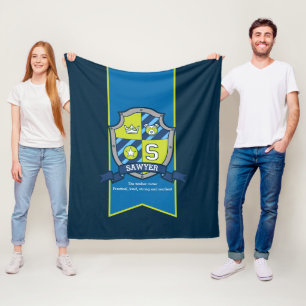 Sawyer or letter S name meaning blue green blanket