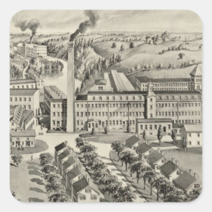 Sawyer Woollen Mills Square Sticker