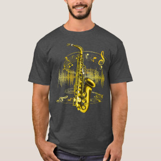 Sax Jazz Music Saxophonist Instrument Saxophone T-Shirt