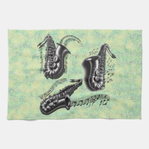 Sax Tea Towel