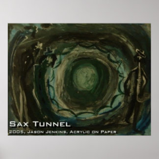 Sax Tunnel Poster