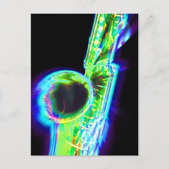 Sax zoom1 postcard (Front)