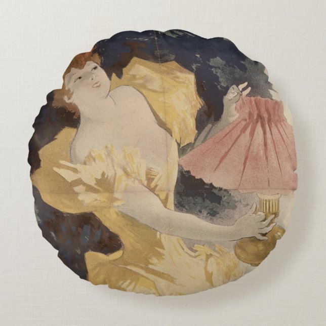 Saxoleine , France 1890's Round Cushion (Front)