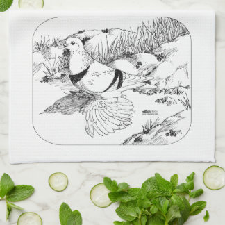 Saxon Crescent Pigeon 1973 Tea Towel