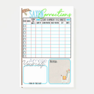 Saxon Math Lesson Correction Post-it Notes