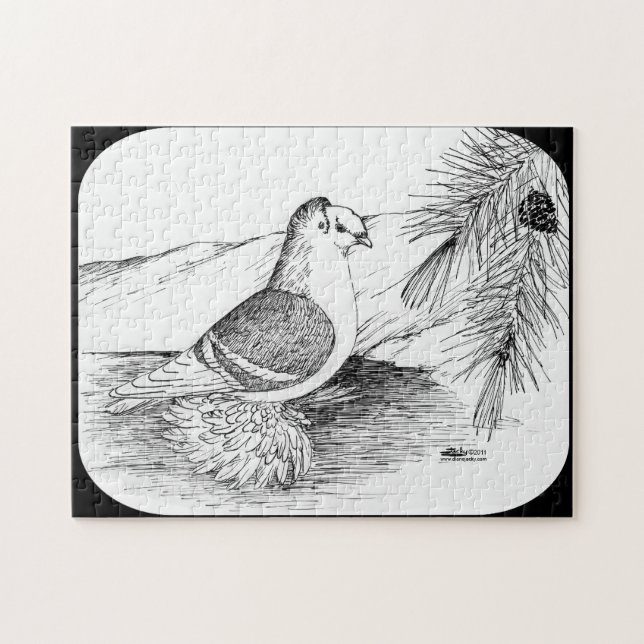 Saxon Shield Pigeon 1973 Jigsaw Puzzle (Horizontal)