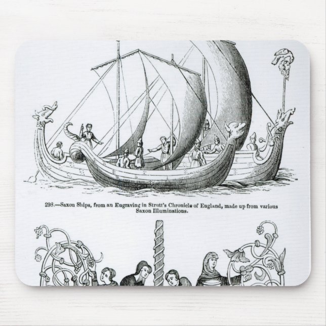 Saxon Ship Mouse Pad (Front)