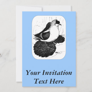 Saxon Swallow Pigeon 1978 Invitation