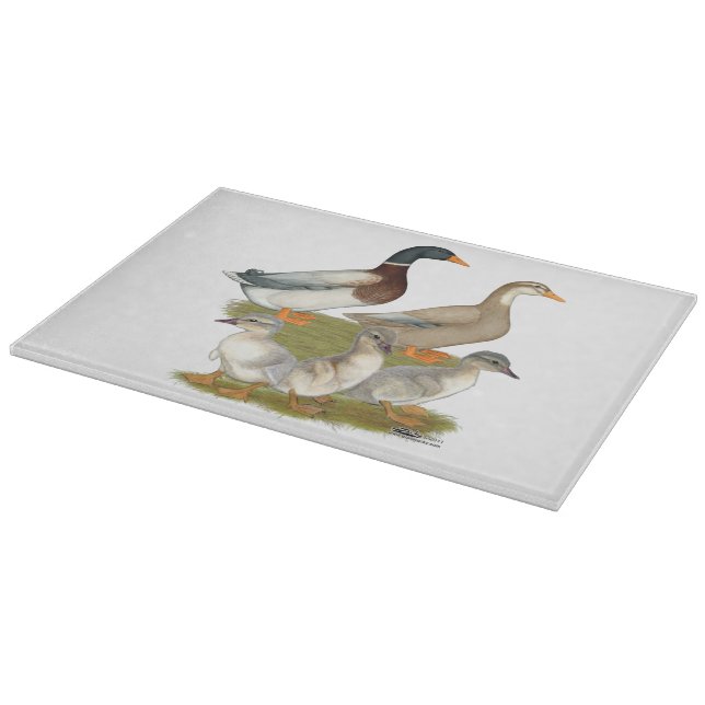 Saxony Duck Family Cutting Board (Corner)