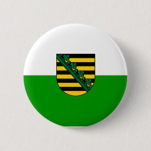 Saxony , Germany 6 Cm Round Badge