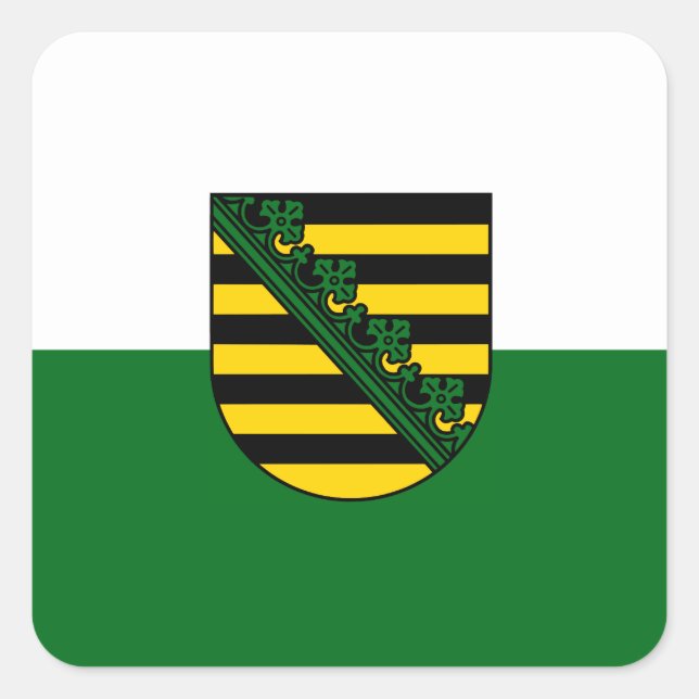 Saxony Square Sticker (Front)