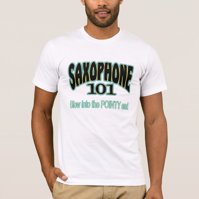 Saxophone 101 T-Shirt (Front)