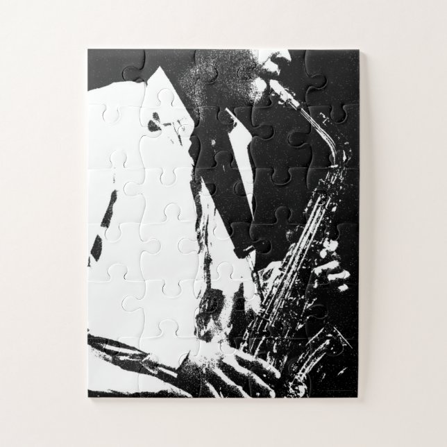 Saxophone 11x14 30pc jpm jigsaw puzzle (Vertical)