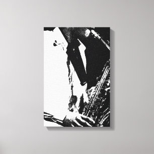 Saxophone 11x16.5 (27.5x41.25cm) waccn canvas print