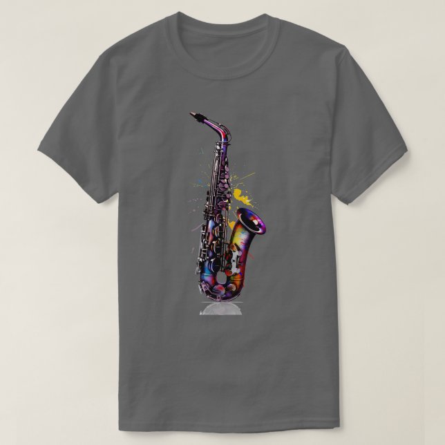Saxophone 1 T-Shirt (Design Front)
