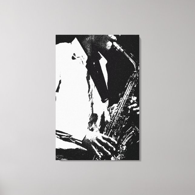 Saxophone 24x36 (60x90cm) waca canvas print (Front)