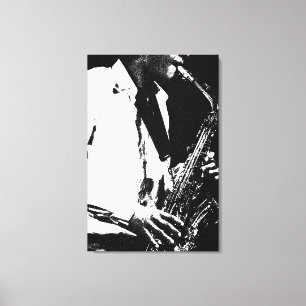 Saxophone 24x36 (60x90cm) waccna canvas print