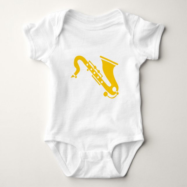 Saxophone - Amber Baby Bodysuit (Front)