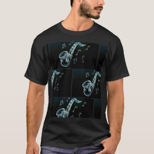 Saxophone And Music Notes T-Shirt