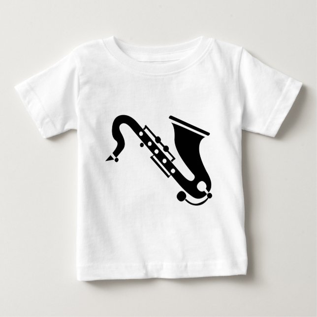 Saxophone - Black Baby T-Shirt (Front)