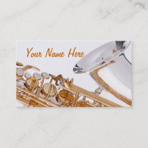 Saxophone Budiness Card
