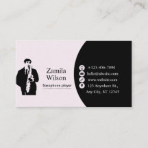 Saxophone Business Card