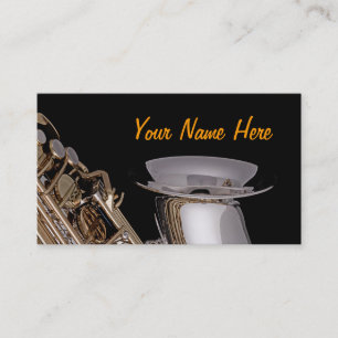 Saxophone Business Cards
