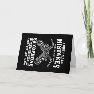Saxophone Card
