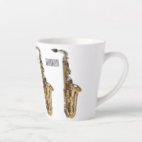 Saxophone cartoon illustration